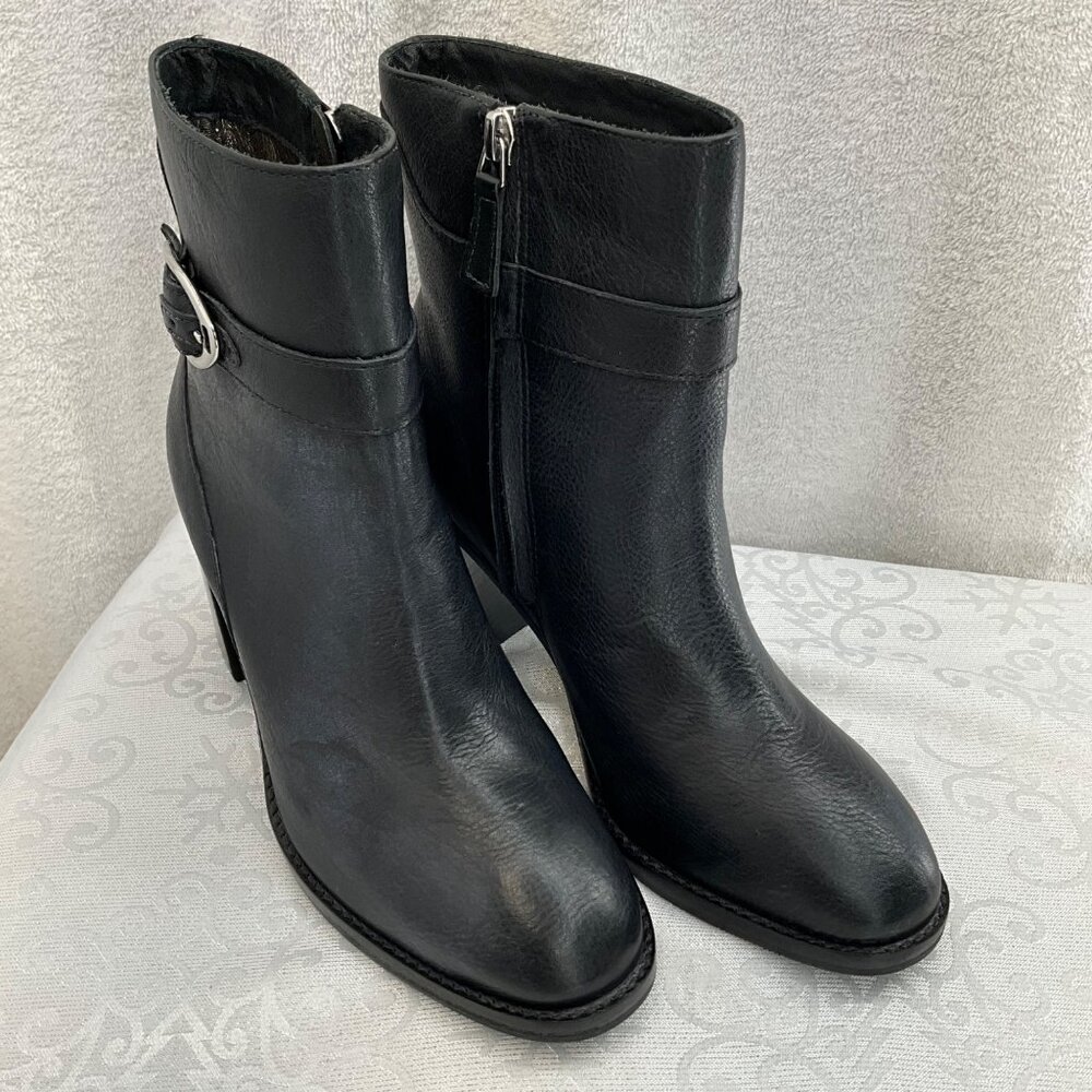 Johnston‎ & Murphy Women's Black Leather Boots 6 1/2M